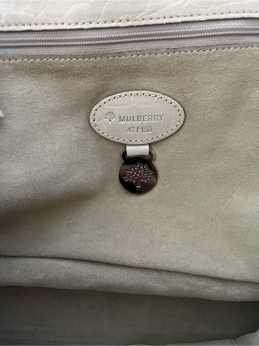 Limited Edition VTG Mulberry Cream Croc Embossed Leather Alexa Satchel Bag - Picture 9 of 14